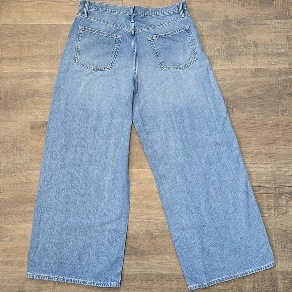 Women's GAP Baggy Mid Rise Jeans 12R - Picture 3 of 4